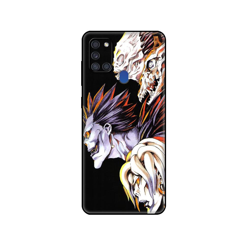 Custodia in TPU Nera Per Samsung Galaxy A50 50S A30S A10 A01 A11 A21S A31 A41 A51 A71 M21 M30S S10 LITE Cover Anime Giapponese