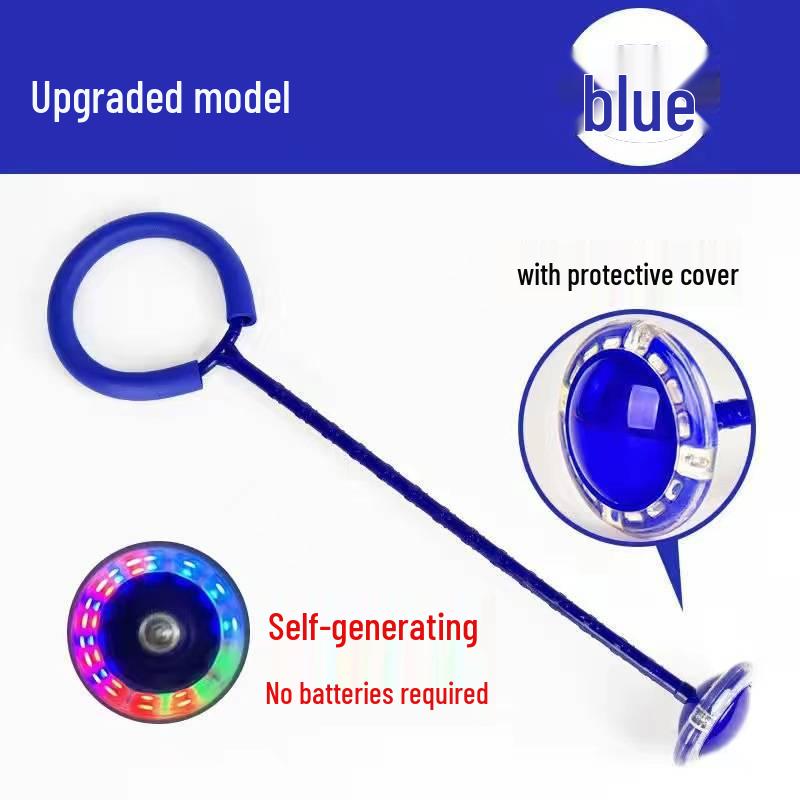 Эластичный вращающийся обруч для прыжков - Одноногий прыгучий натягиваемый для школьников и взрослых