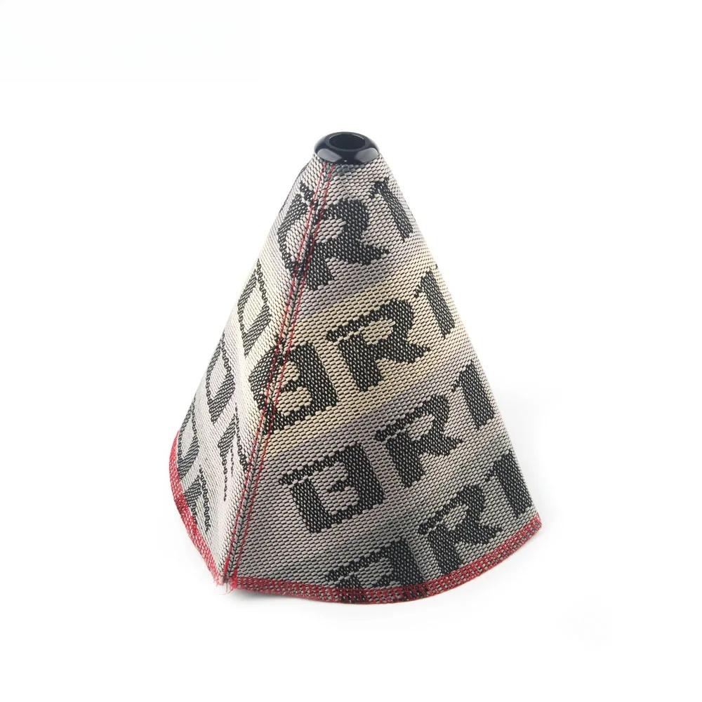 Stile JDM Tela Universale Copri-Gaiter Pomello Leva Cambio Rosso Nero Racing Collari Pomello Cambio Accessori Per Veicoli