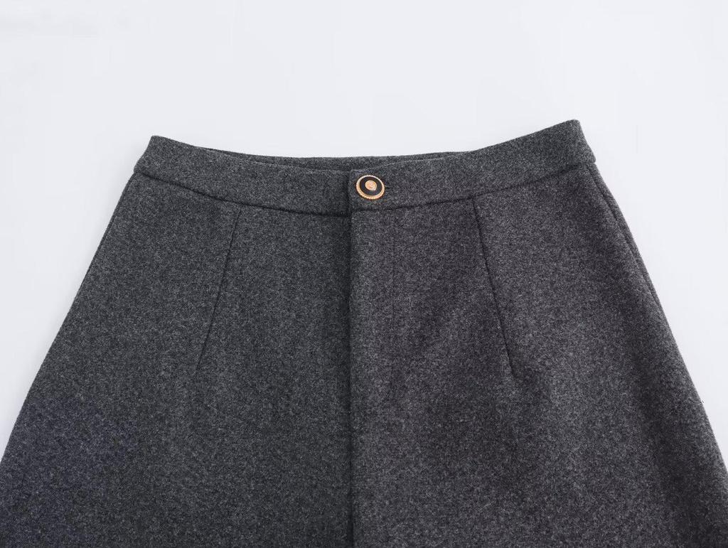 Autumn 2024 Women's European & American Style Square Neck Long Sleeve Top & Pants Set