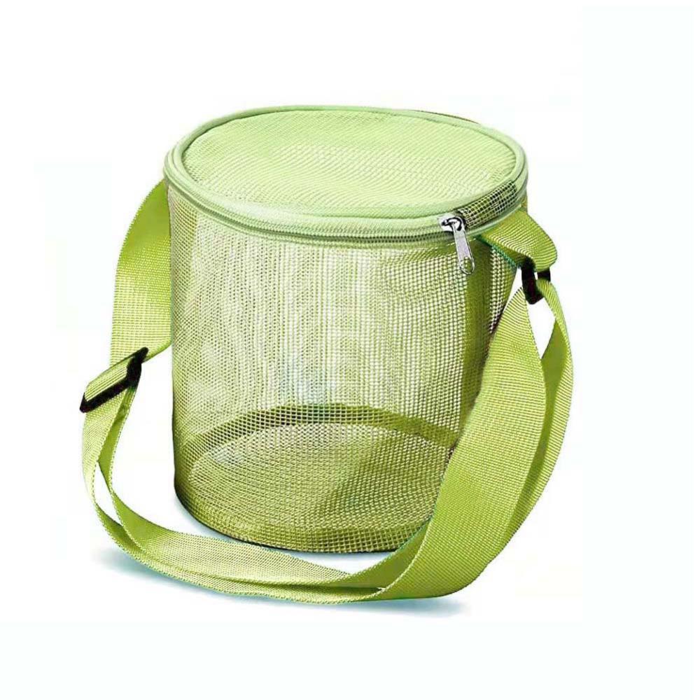 Beach Mesh Bag Circular Storage Bag Outdoor Finishing Collection Bag