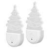 Xmas Tree LED Night Light Dusk To Dawn Sensor Plug and Play Energy Saving RGB Plug in Night Light fo