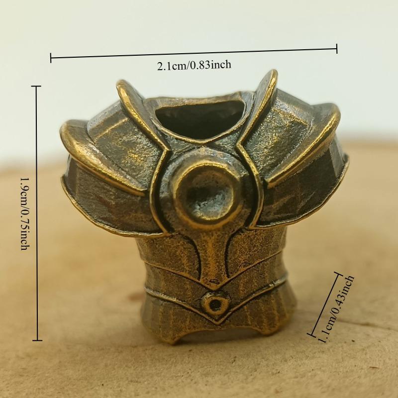 Koraliki do noża z mosiądzu pancernego DIY Plecione bransoletki Wisiorki Sznurek Akcesoria Zawieszki Narzędzie outdoorowe