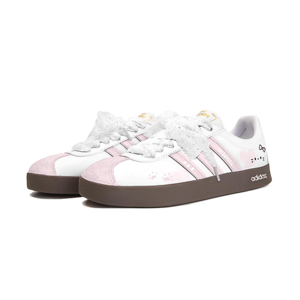 Adidas Vl Court Classic Star Joy Manufacturing, Gummies Bean Cushioning Abrasion Resistant Cushioning, Wear Resistant JQ2470(Team914-  )