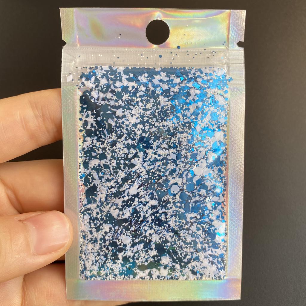 Bulk Metallic Polyester Glitter Loose Chunky Glitter Mix