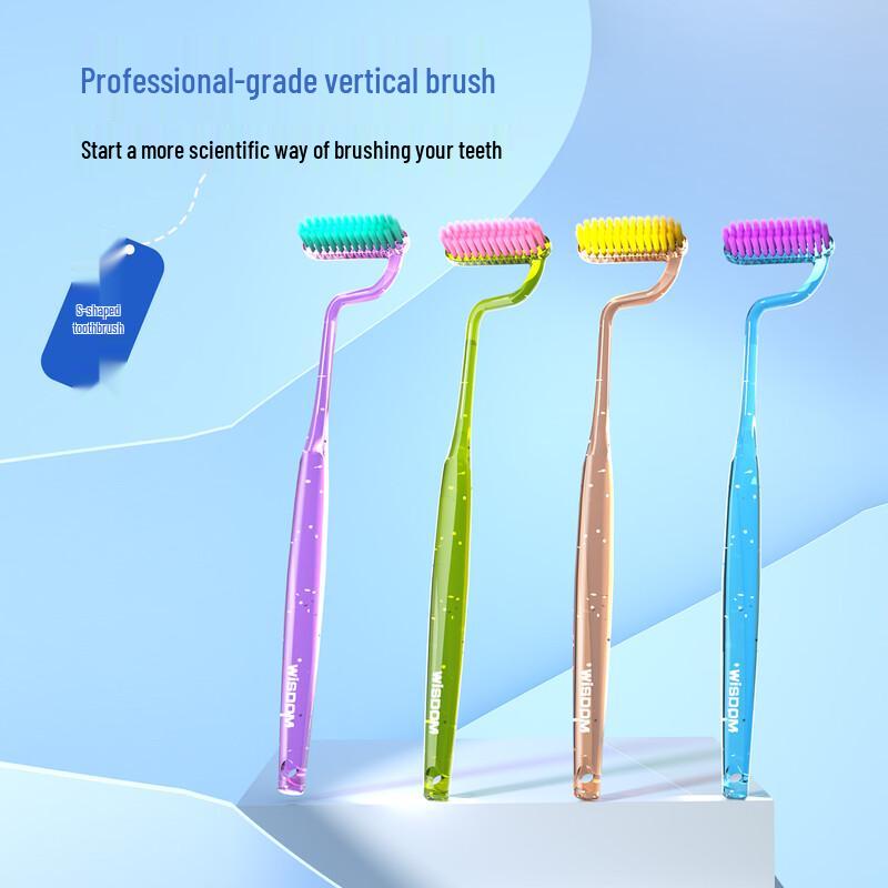 WISDOM Soft Bristle Vertical Toothbrush, 10-Pack