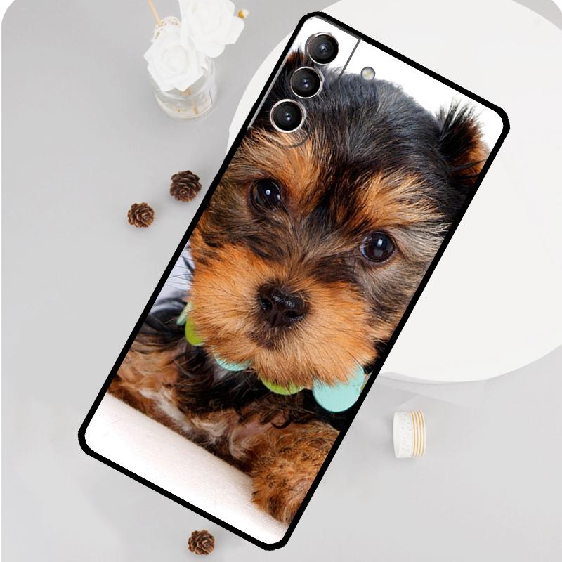 Yorkshire Terrier Dog Phone Case For Samsung Galaxy S26 S25 S24 S20 S21 S22 S23 Ultra S10 Plus S25 FE Funda Cover