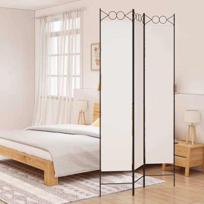 VidaXL Cloison de Séparation 3 Panneaux Séparateur de Pièce Pliable Diviseur Écran d'Intimité Paravent Décoration Salon 350162