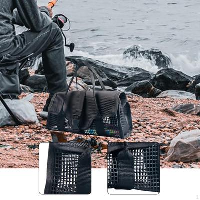 Fishing Jig Bag,Tackle Gear Pouch,Portable, Cover PVC Heavy Duty Padded Handle Jigging Lure Bag