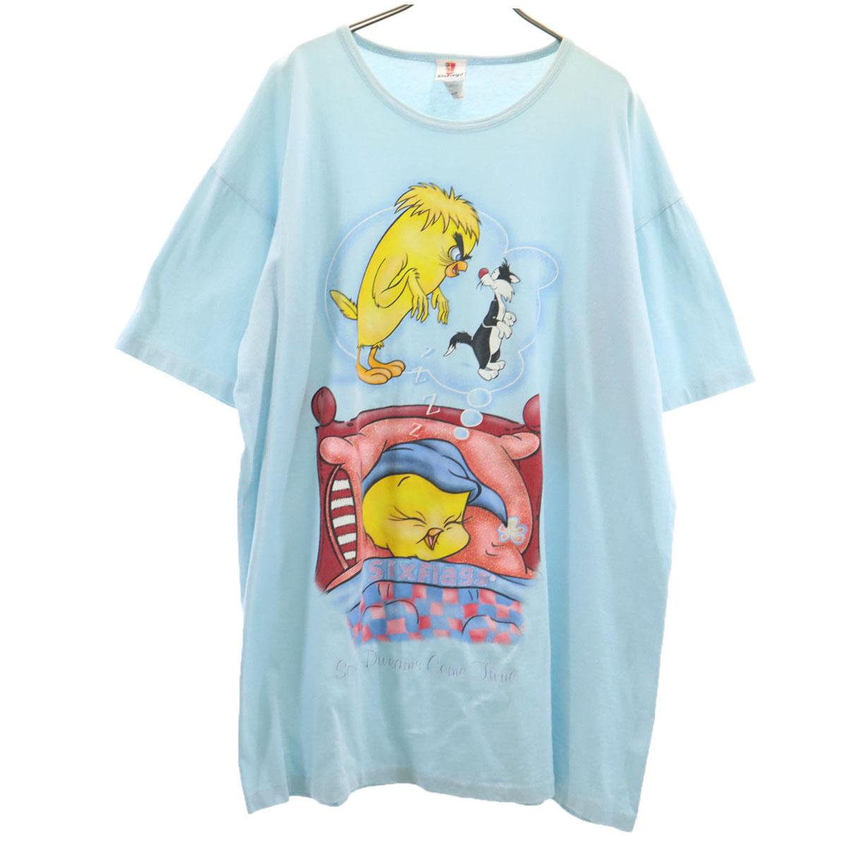 

Six Flags 90s Made in USA Old Looney Tunes Tweety Short sleeve one piece Women Used