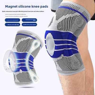 Magnet Silikon Federsteg Halterung Rutschfeste Knieschoner Fitness Sport Knieschoner Druckschutz Gel-Unterstützung