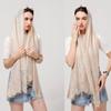 Spitzen-Patchwork Damen Malaysischer Schal Wickeltuch Muslimischer Hijab Kopftuch Sommer Islamischer Langer Schal