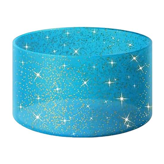 Silikonový návlek na kelímek s třpytkami, protiskluzový, tepelně izolační kryt, lehká podložka pod láhev na vodu pro tumbler