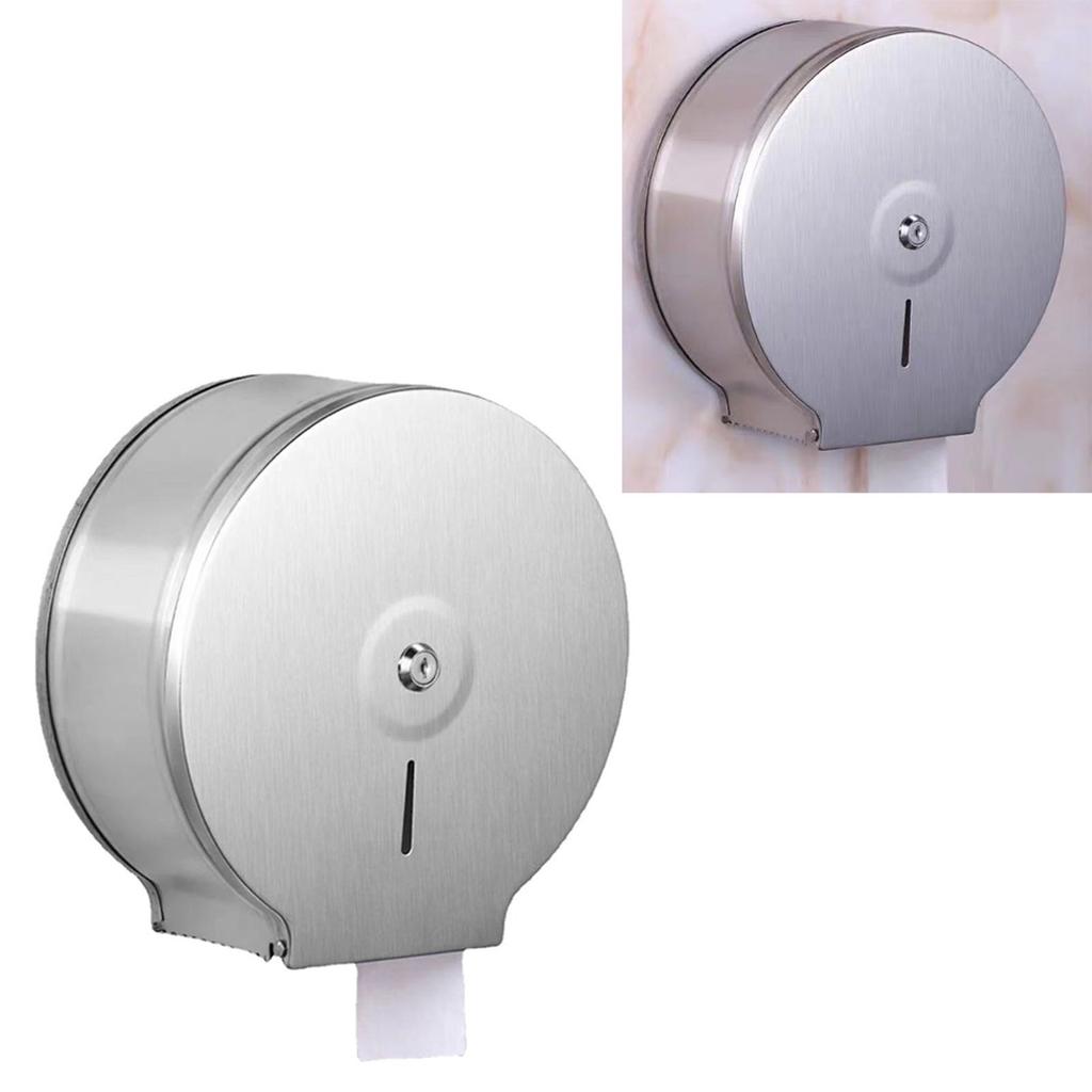 Paper Towel Holder Stainless Steel Satin Finish Waterproof Toilet Paper Holder Tissue Dispenser
