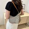 New Foreign Style Simple Shoulder Bag Casual Underarm Fashion Bag Women's 2024 European and American Commuter Crescent Bag Messenger Bag