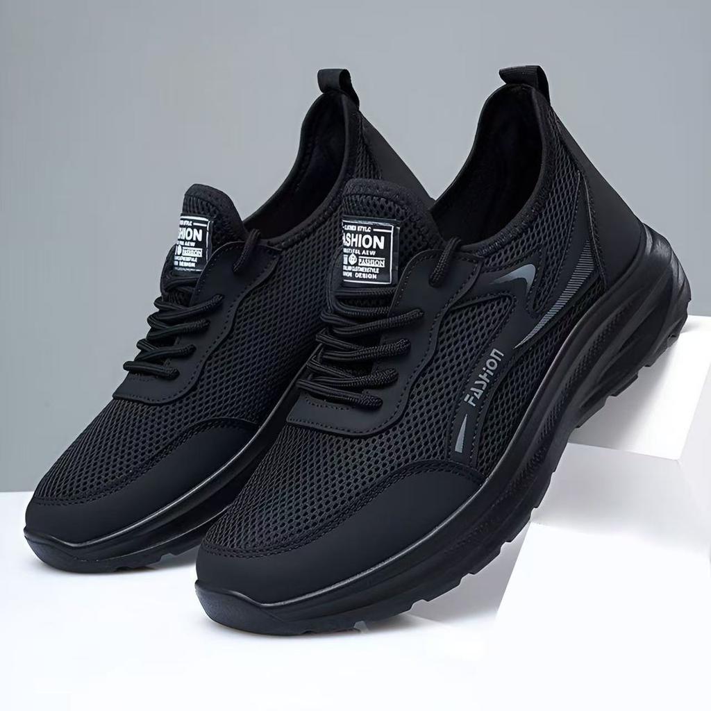 Mesh breathable men's shoes fashion sports casual shoes soft sole non-slip wear-resistant work shoes