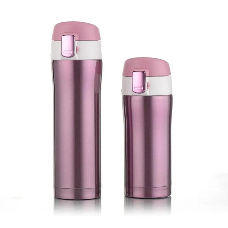 4 Colors Home Kitchen Vacuum Flasks Thermoses 500ml /350ml Stainless Steel Insulated Thermos Cup Coffee Mug Travel Drink Bottl