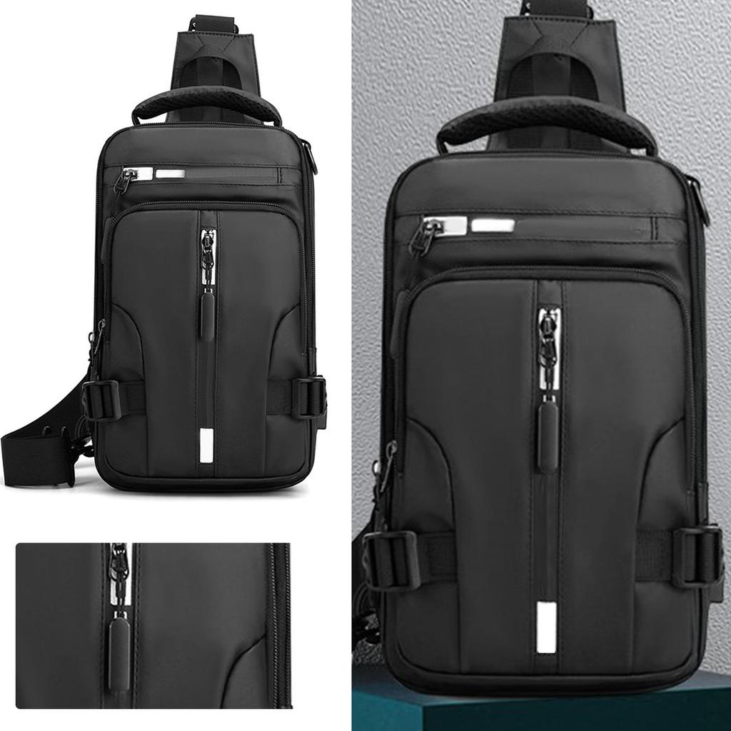 Sports Backpack Multipurpose Large Capacity Casual Fashionable Men Travel Backpack for Sports Travel Business Black