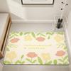 modern Simple cute flower art Home Bedside Rug Kitchen Bath Floor Mat Hallway Balcony Carpet Entrance Doormat hogar Decor