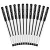 Deli 0.5mm Black Bullet Tip Gel Pen (12-Pack)