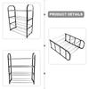 4-layer Metal Shoe Rack Easy Assembly Metal Space-saving