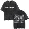 New Arrival Deftones Private Rock Music Vintage Washed Graphic Tee Retro Band Print Oversized Loose Short Sleeve Streetwear Cotton Tees For Men Women