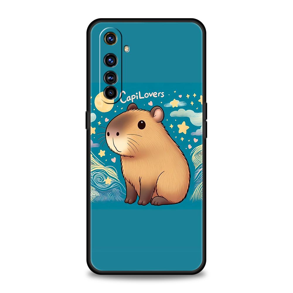 

Cute Capybara Soft TPU For Realme 10 11 8i 9i 9 Pro Plus GT2 C3 6 7 8 Pro C21 C11 C25 C35 Pro 5G Shockproof Phone Cover Capa Bag Realme 9 Pro