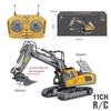 Alloy Remote Control 2.4G Excavator Bulldozer & Dump Truck Set for Kids