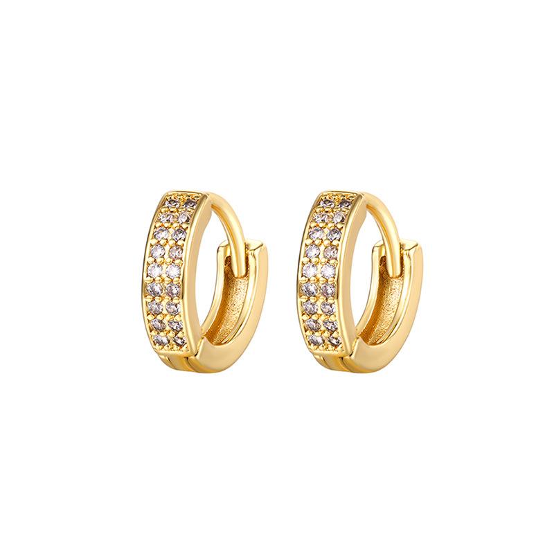 2 Paires Boucles d'Oreilles Créoles Petites en Acier Inoxydable Zirconium CZ Pour Femmes Hommes 6mm 8mm 10mm Huggie Fine Cartilage Boucle d'Oreille Piercing Bijoux