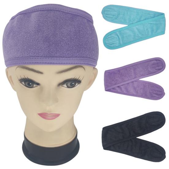 Women Adjustable Wide Hairband Yoga SPA Bath Wash Face Headband Makeup Accessory