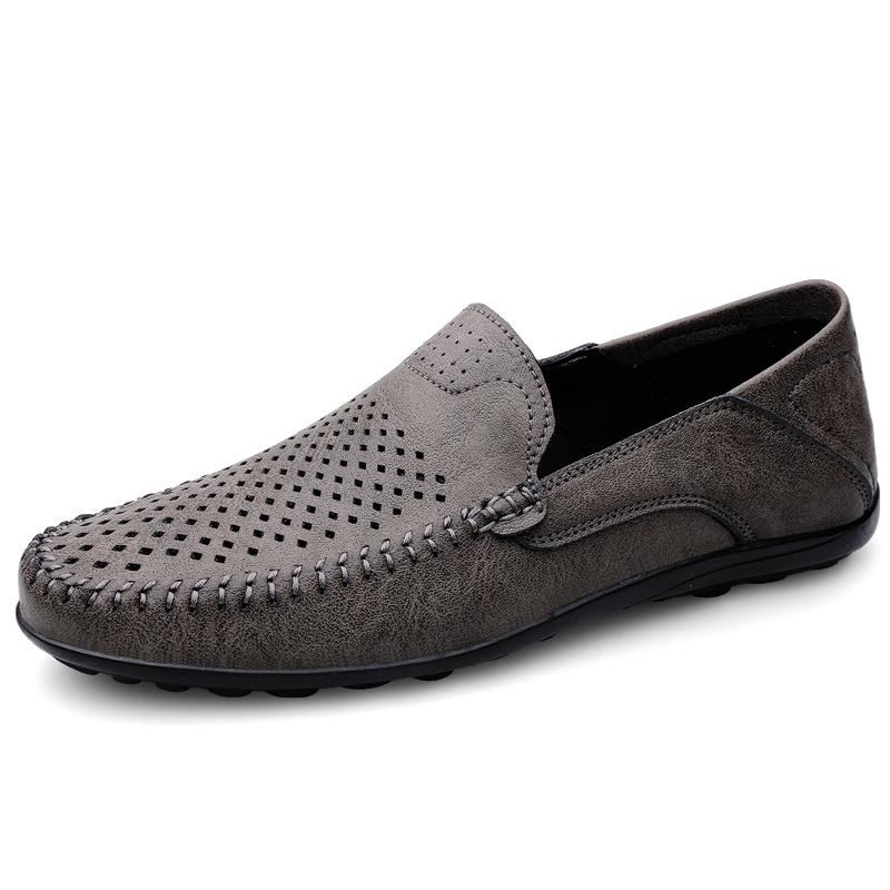 Large Size 38-47 Penny Loafers Men Casual Shoes Man Moccasins Leather Slip On Flats Lightweight Mens Driving Shoes