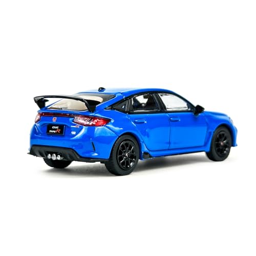 PAUDI MODEL 1/64 Scale Diecast Model Car of the 2023 Honda Civic TYPE-R FL5, Blue