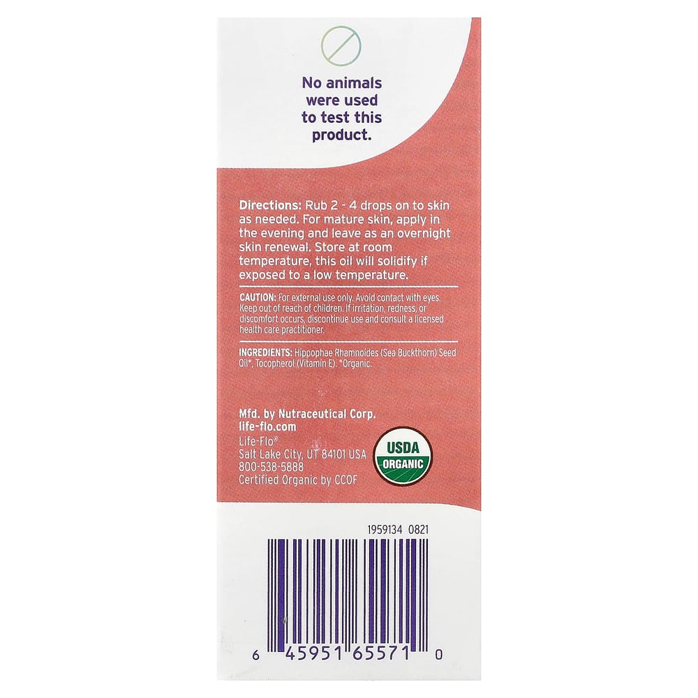LifePro Health Pure Sea Buckthorn Oil 30ml (1 fl oz)