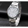 Geneva Steel Belt Men's Watch, Men's Watch, Fashion Three-Eyed Quartz Women's Watch