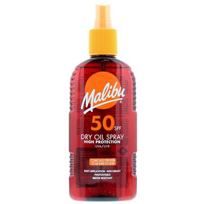 Malibu Dry Oil Spray SPF50 Tanning Oil 200ml