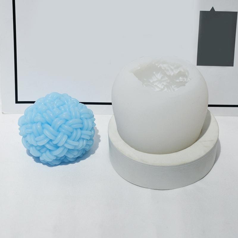 Yarn Ball Decoration 3D Candle Soap Mould DIY Candle Epoxy Mold Handmade Candles Aroma Wax Soap Molds for Decorations