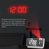 Projection Alarm Clock Time Date Temperature Display 180 Degree Wide Angle HD LED Screen Projectable Clock for Home