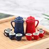 5Pcs Miniature Kettle And Cup Set For 1/12 Dollhouses Accessories And Creative Dollhouses Landsacping Decoration
