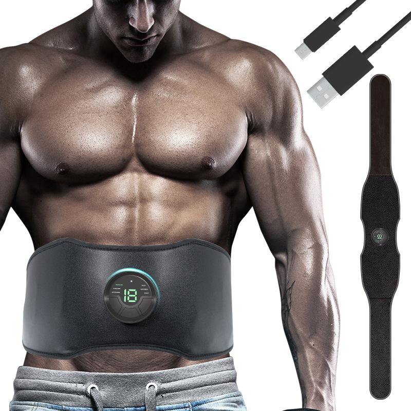 Ems pás na hubnutí inteligentní břišní zařízení fitness líný břišní sval nálepka na tvarování těla masér na odstranění tuku stroj
