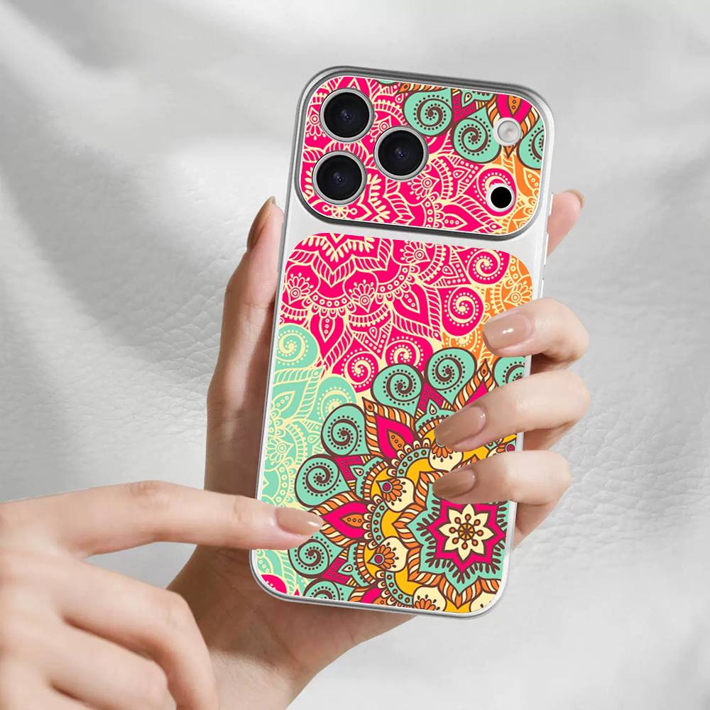 Mandala Painting Skin Wrap Change Case for IPhone 17 Pro Max Back Sticker Cover