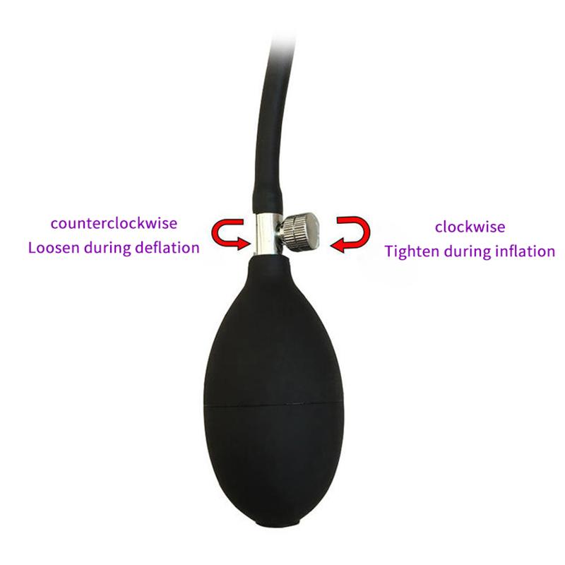 Inflatable Anal Plug For Men&Women Extra Large Prostate Massager &G-Spot Stimulator Premium Comfort Anal Dilator Adult Sex Toys