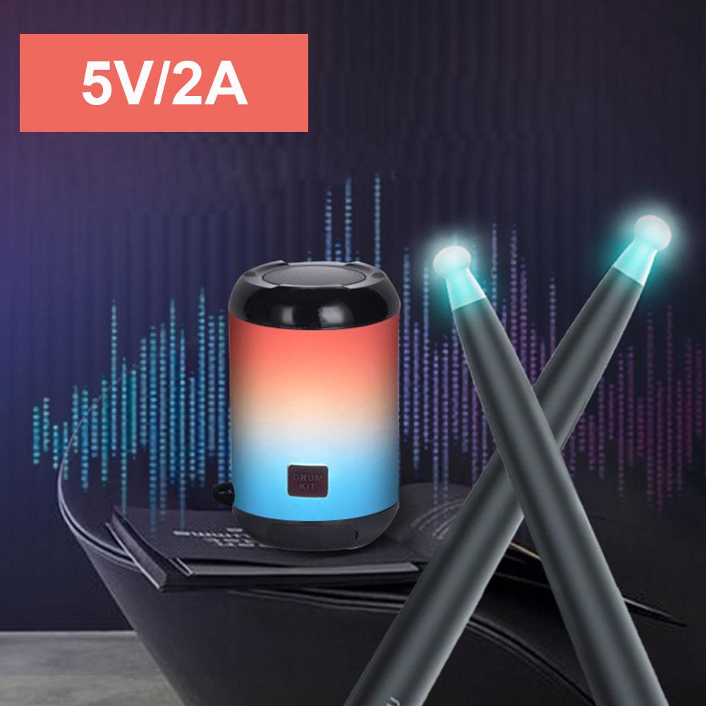 BT Electric Air Drum Set Air Drum with Drumsticks Foot Pedals for Beginners Kids Children Adults Practice for Adults Kids Gift