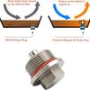 M24x1.5 Magnetic Oil Drain Plug, Aluminum Magnetic Sump Drain Nut Oil Drain B