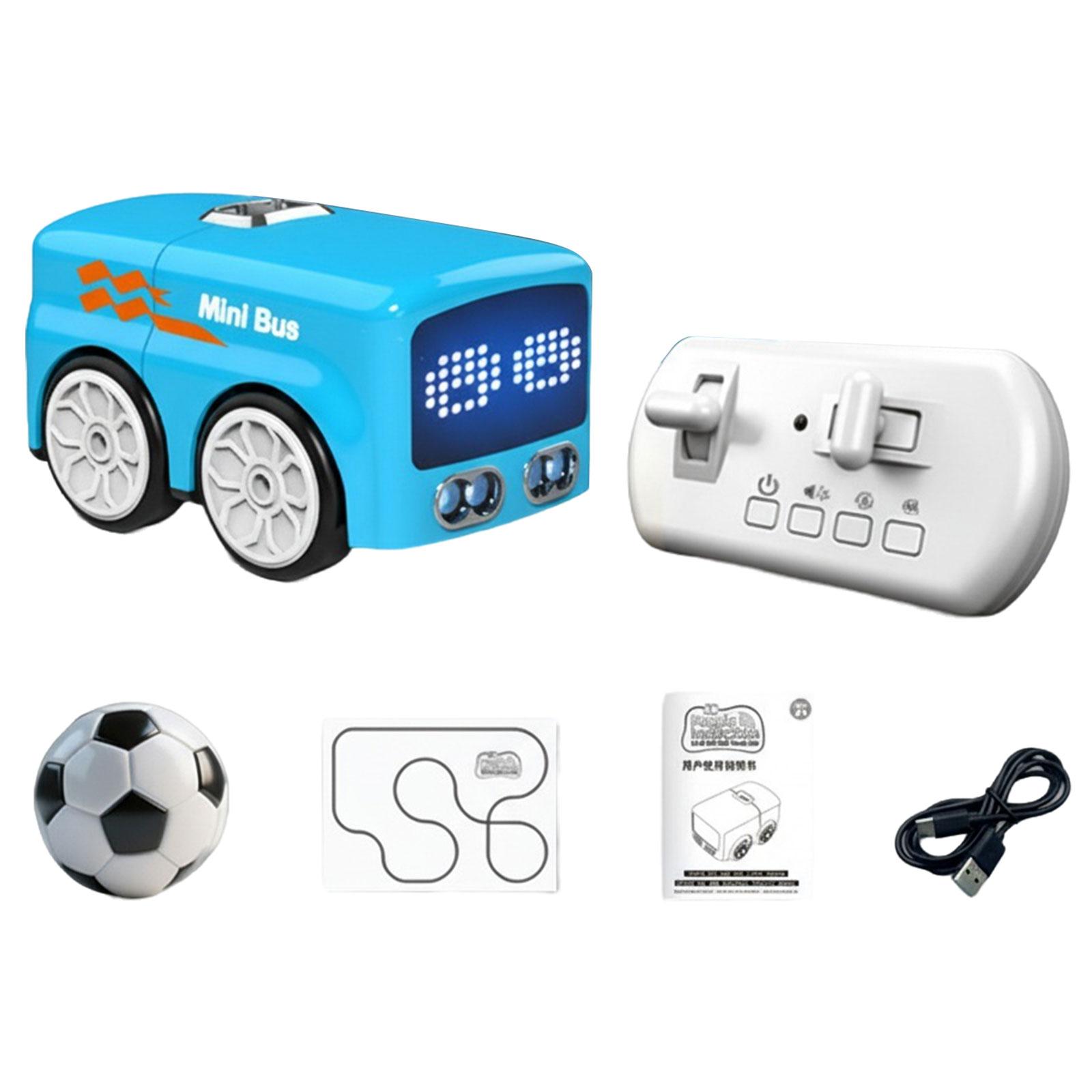 

Gesture Sensing Induction Mini Bus Auto-Follow Line Tracking with Soccer Smart Gesture Control RC Car Mini Bus Gifts for Boys синій