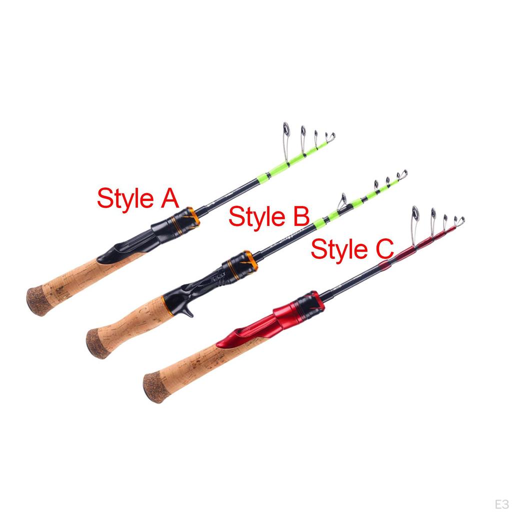 Telescopic Fishing Rod Tool Comfortable Gripping Pole Nonslip Handle for