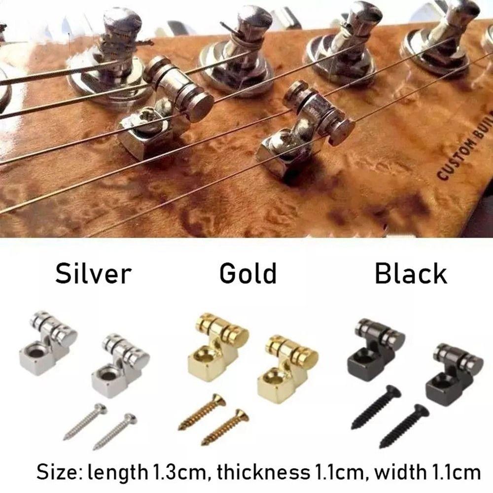 Zinc Zinc Alloy Electric Guitar String Tree Retainer Electric Guitars Roller String  Head Ball