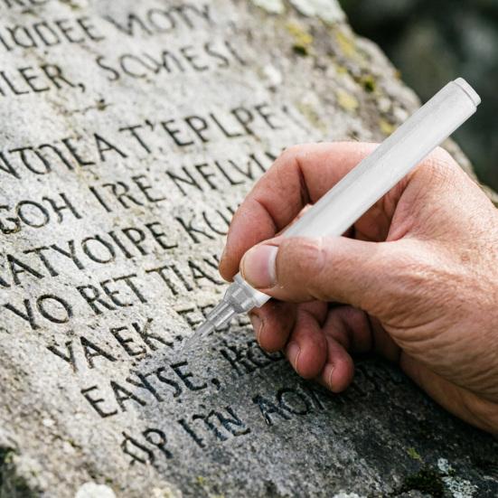 Touch Up Pen for Tombstone Restoration Precision Tip Monument Restoration Marker Waterproof Weather-Resistant Stone Pen Fast-Drying for Stone Memorial