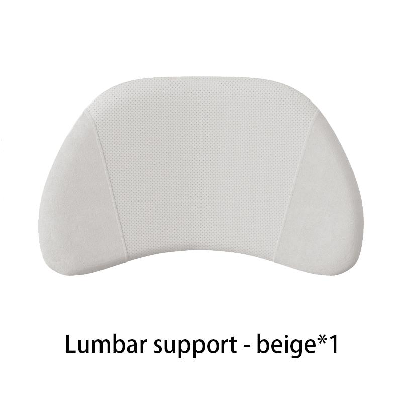 Car neck pillow lumbar support For split-type headrest seats Suede headrest Relieve fatigue Car seat interior accessories