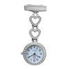 Fashion Women Pocket Watch Clip-on Heart/Five-pointed Star Pendant Hang Quartz Clock For Medical Doctor Nurse Watches