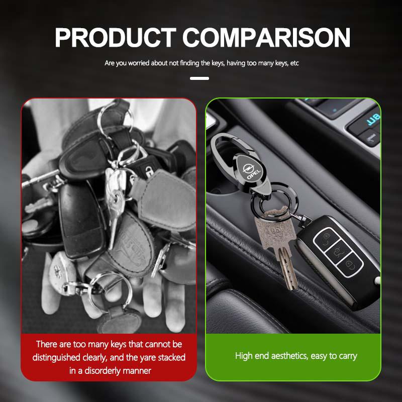 För Opel Ny Metallbilsemblem Nyckelring Anti-förlust Nyckelring Tillbehör Astra G H J K F Corsa D Zafira B Insignia Mokka Regal